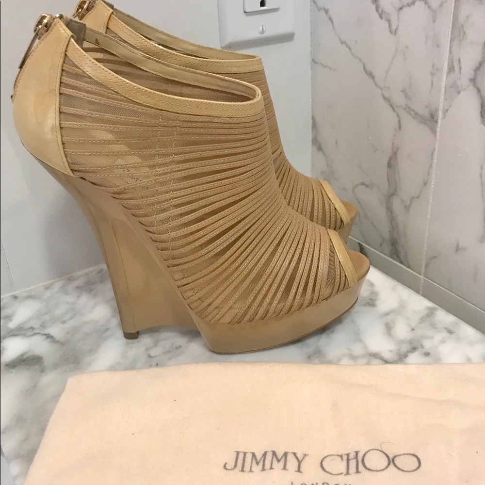 Jimmy Choo / Ellie Wedges worn 2 times-lim edition